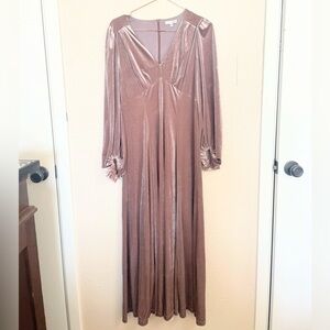 chinese dress ladies Liana Velvet Embossed Maxi Dress main image 1